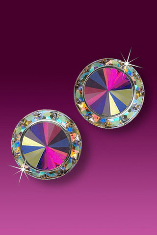 15mm Crystal Dance Competition Earrings