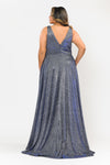PCW1036 Metallic Glittered Prom / Pageant Dress