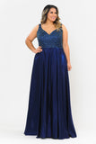 PCW1066 Beaded Bodice, Shimmer Shine Aline Gown