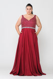 PCW1066 Beaded Bodice, Shimmer Shine Aline Gown