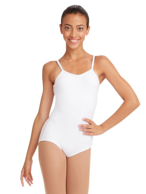 Capezio  Best-Selling Adjustable Camisole Leotard with V front and ba –  Flaunty Creations LLC